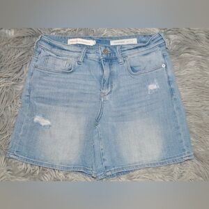 PILCRO Anthropologie Slim Boyfriend Denim Jean Short size 27 Excellent